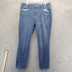 Universal Thread Jeans Womens 18 Blue Mid Rise Curvy Skinny Stretch Denim